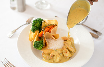Champers Lunch Menu - shrimp curry