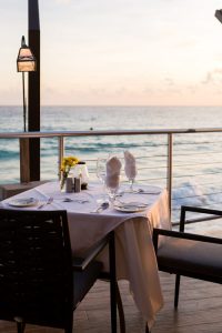 Seaside dining in Barbados